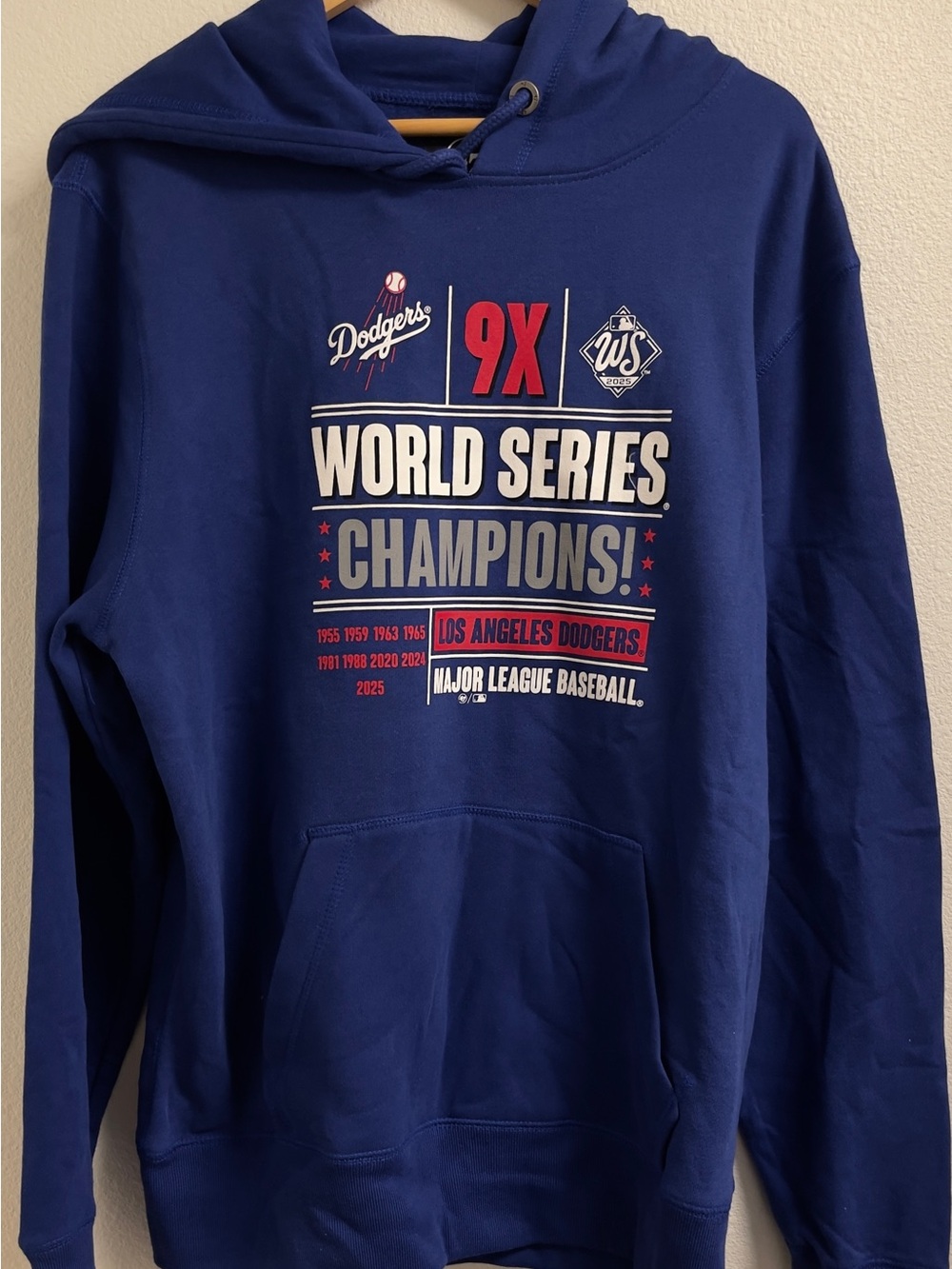 47 Royal Blue Los Angeles Dodgers World Series Champions Hoodie